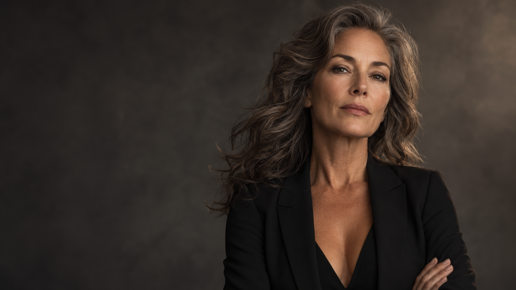 Elegant mature model portrait